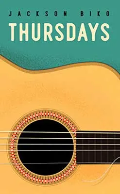 Thursdays by Jackson Biko book cover with guitar on green background
