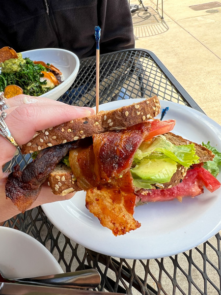 Abeja's House Cafe bacon avocado sandwich