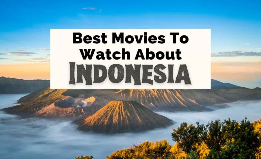 Best Indonesian Movies with photo of Mount Bromo at sunrise with clear sky, water, and volcano craters
