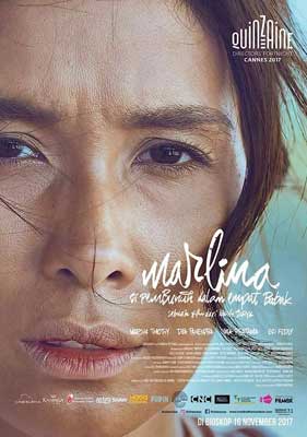 Marlina and The Murderer in Four Acts (2017) Indonesian movie cover with person on horse