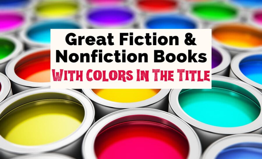 Books With Colors In The Title with paint cans filled with all different colors like red, yellow, and purple