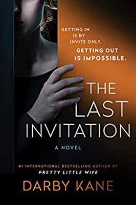 The Last Invitation by Darby Kane book cover with person looking out partly opened door