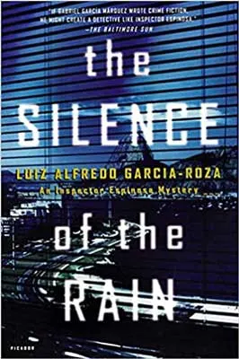 The Silence of the Rain by Luiz Alfredo Garcia-Roza book cover with dark road