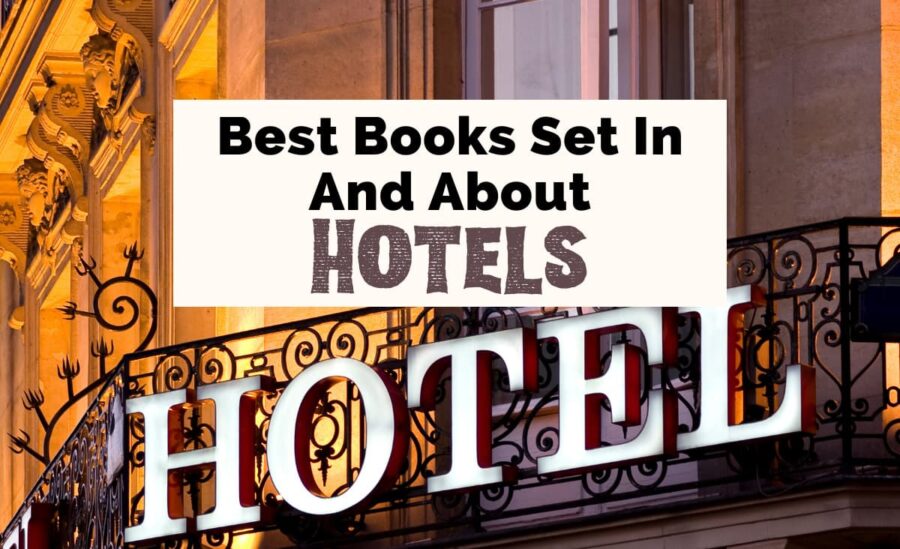 Hotel Novels And Books About Hotels with white sign that says hotel on fancy building with iron fence around tall windows