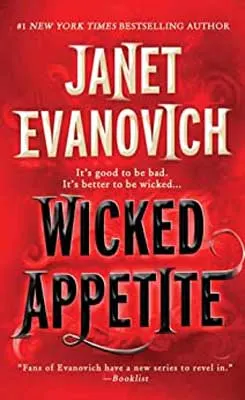 Wicked Appetite by Janet Evanovich book cover with red background