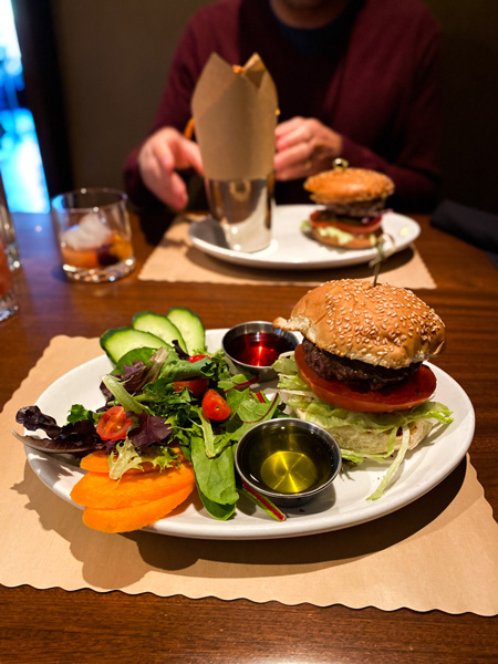 burger at Bone and Broth