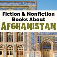 Books About Afghanistan with photo of blue and green tiled Herat Mosque