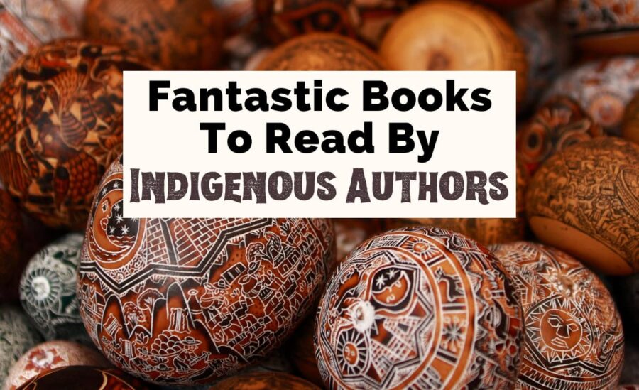 Books By Indigenous Authors with photo of South American brown colored handicraft goods with art