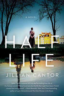 Half Life by Jillian Cantor book cover with woman's bad to water with reflection