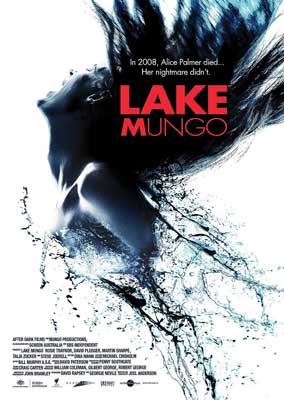 Lake Mungo Film Poster with distorted image of mouth screaming