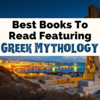 Best Greek Mythology Books with image of temple to Apollo on Greek island of Naxos