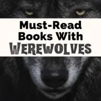 Best Werewolf Books with white and gray wolf face and yellow eyes