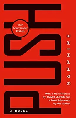 Push by Sapphire book cover with red background