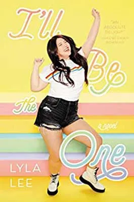 I'll Be the One by Lyla Lee book cover with young person in black skirt and white rainbow graphic tee top dancing on pastel striped pink, yellow, green and purple background