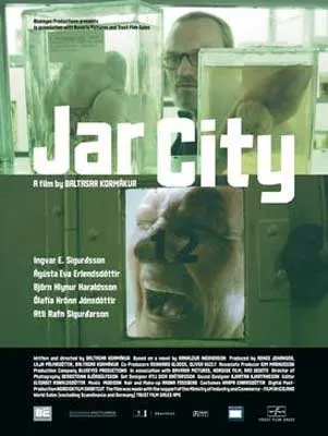 Jar City Movie Poster with image of a person crying out