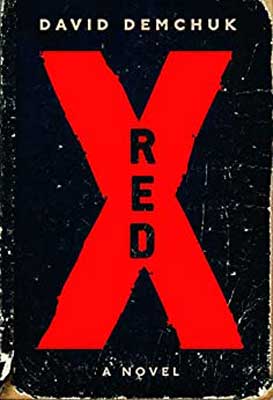 Red X by David Demchuk book cover with a large red X and title in center of it