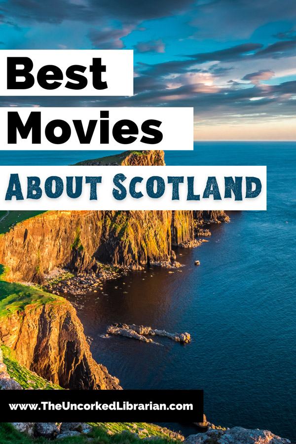 Films About Scotland with image of cliffs covered with green grass and deep and vibrant blue water below