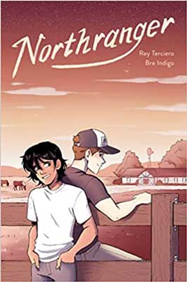 Northranger by Rey Terciero book cover with illustrated young men standing back to back on farm