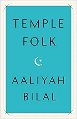 Temple Folk by Aaliyah Bilal book cover with turquoise background and moon with star