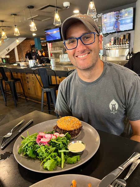 White Labs Brewing Co. gluten free burger