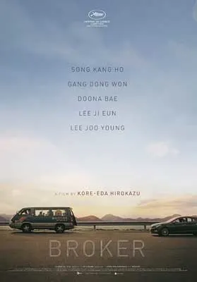 Broker Movie Poster with image of van on open road and mountains in the background
