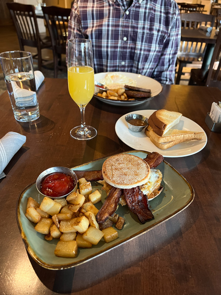 Village Social Egg sandwich breakfast