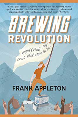 Brewing Revolution by Frank Appleton with illustrated person in mountains holding up a white flag