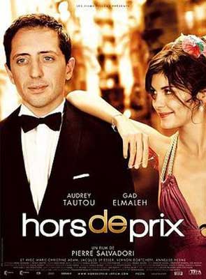 Hors de Prix Film Poster with woman's arm on man in tux's shoulder