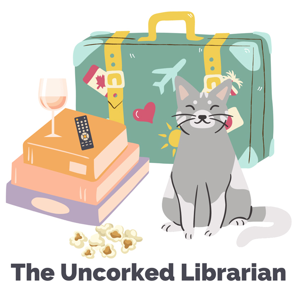 The Uncorked Librarian logo