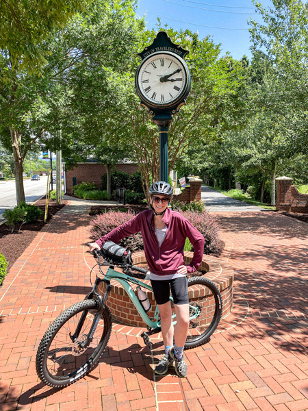 Christine at Travelers Rest clock