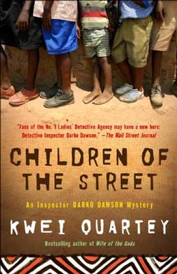 Children of the Street by Kwei Quartey book cover with image of young children's lower half, including legs to shoes