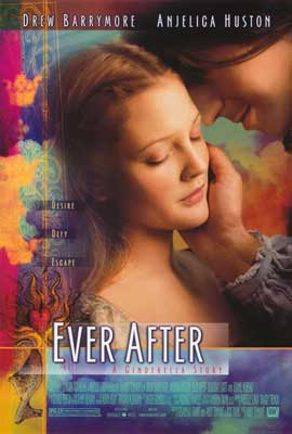 Ever After Movie Poster with image of person with eyes closed as another person touches their face