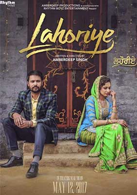 Lahoriye Movie Poster with two people sitting on steps
