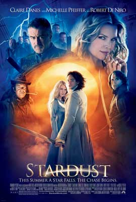 Star Dust Movie Poster with two people holding hands in front of glowing red and yellow sun