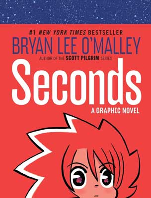 Seconds by Bryan Lee O’Malley book cover with illustrated person with red hair