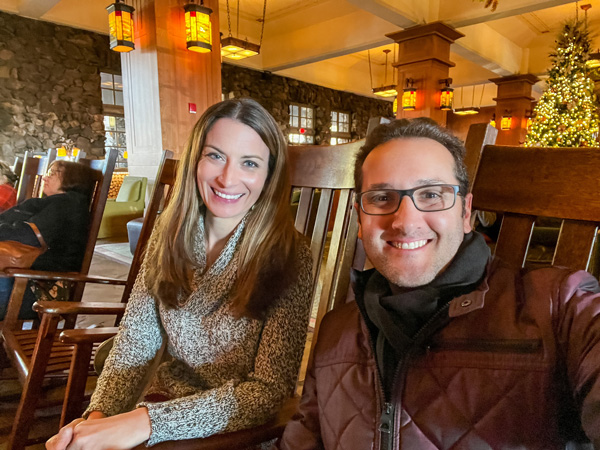 Tom and I at Grove Park Inn