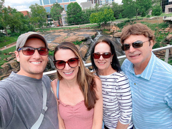 My family on Liberty Bridge