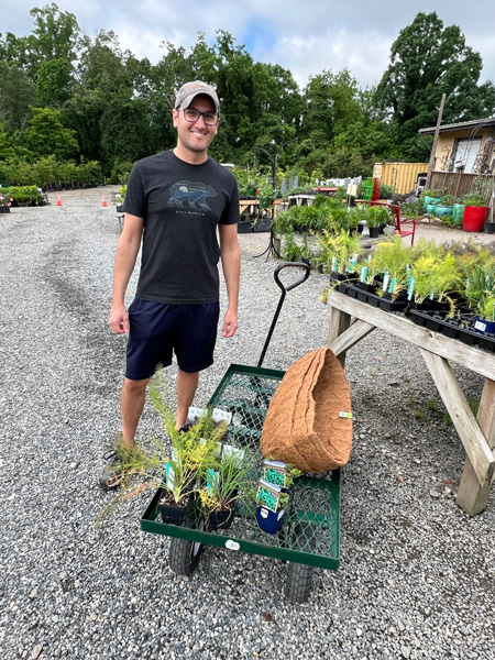 Tom at Reems Creek Nursery in Weaverville NC