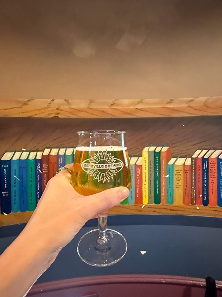 beer with book mural