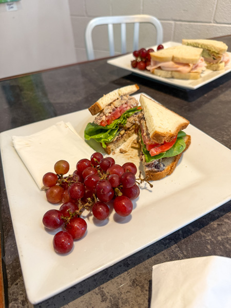 Maggie B's gluten-free chicken salad sandwich