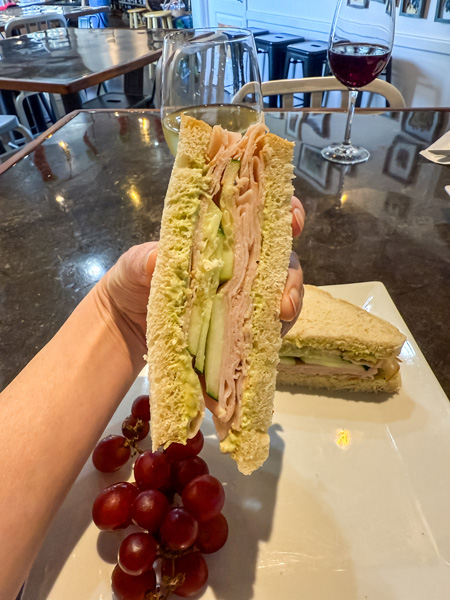 Maggie B's turkey sandwich