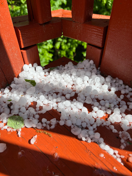 hail in Asheville