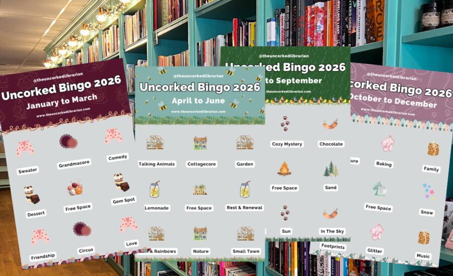 Uncorked 2026 Reading Challenge Bingo cards