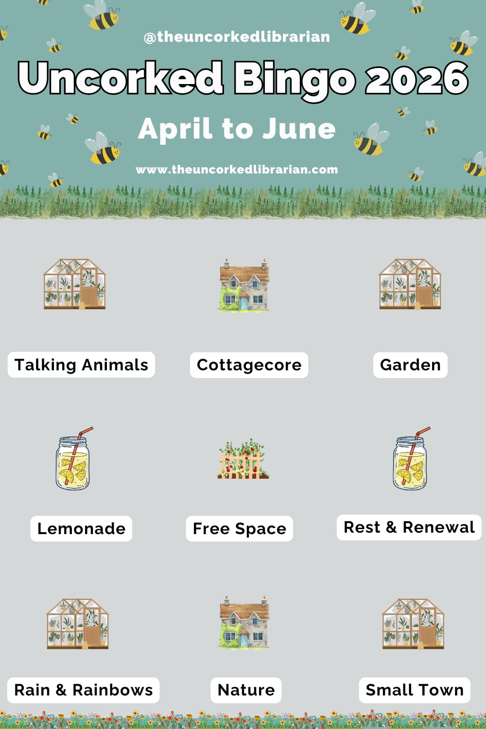 April to June 2026 Bingo Card