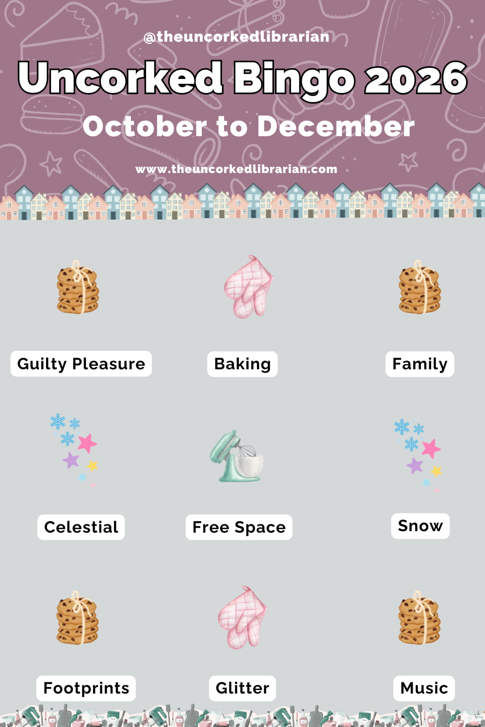 October to December 2026 Bingo Card