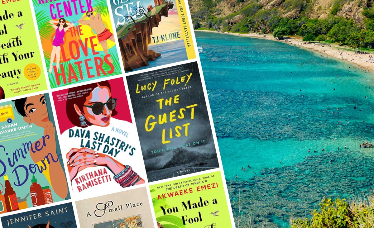 collage of Books Set On Islands