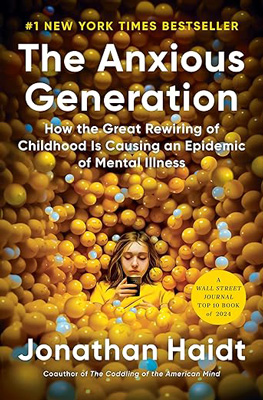 The Anxious Generation by Jonathan Haidt book cover