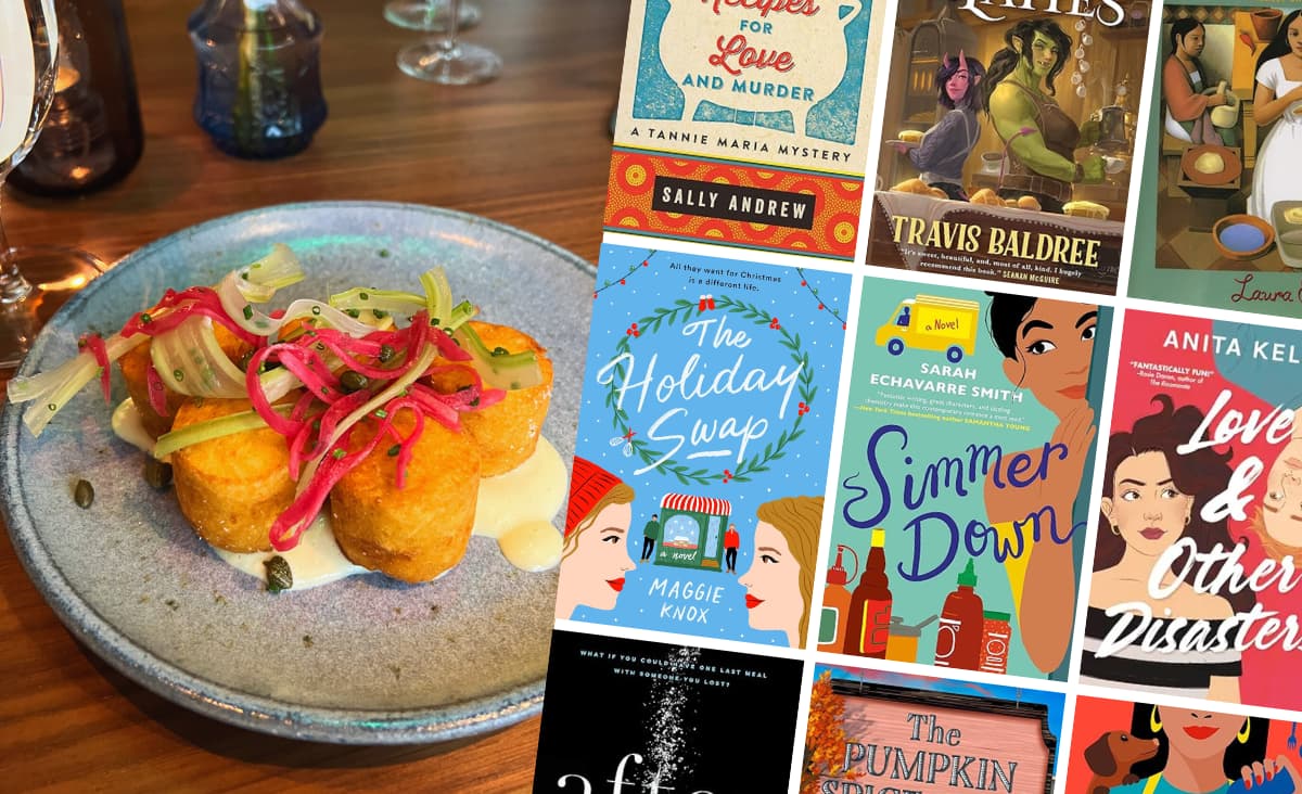 Food Fiction Books and entree image