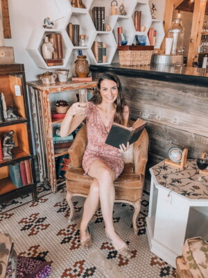 Christine, a white brunette woman